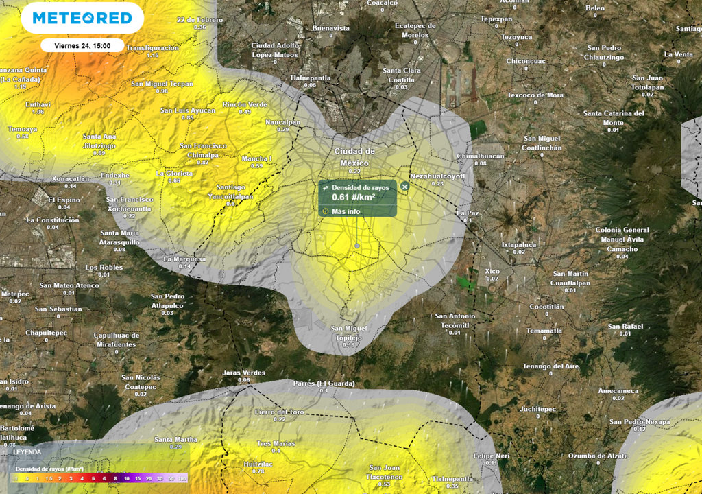 El intenso calor ayudará al desarrollo de áreas de tormentas entre la tarde y la noche.