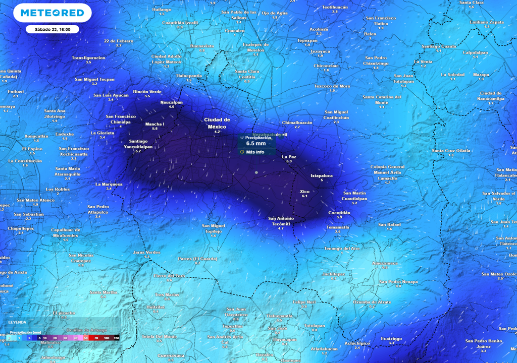 El sábado y el domingo serán los días más lluviosos, habrá acumulados de lluvia superiores a 25 milímetros.