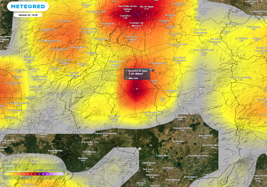 En las tardes del sábado y el domingo se desarrollarán fuertes tormentas en la capital, estarán acompañadas de abundantes descargas eléctricas.