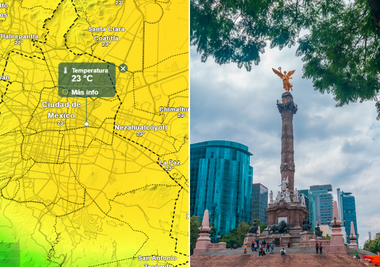 El tiempo en CDMX este fin de semana: temperatura mayores a 23 °C pero llegará un nuevo frente frío