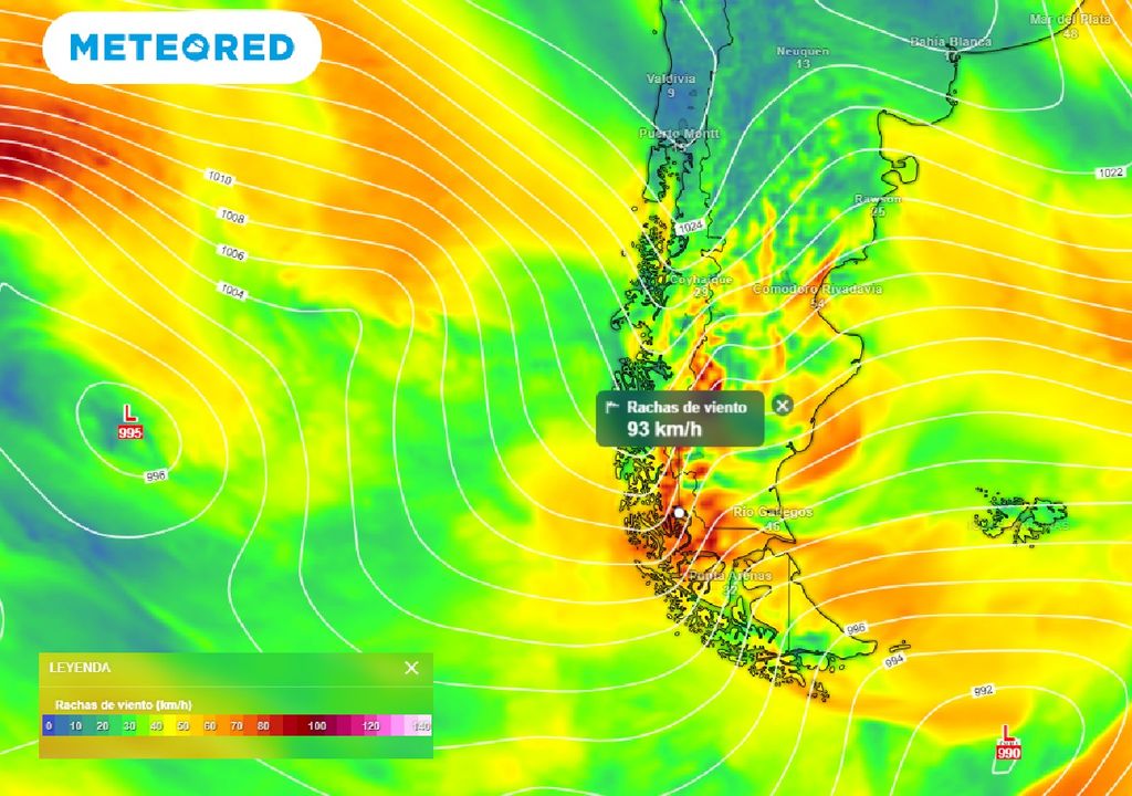 Rachas de viento ECMWF Rachas de viento ECMWF