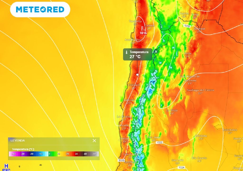Temperatura ECMWF Temperatura ECMWF