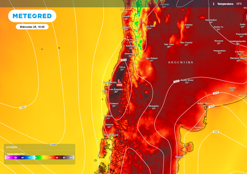 Temperatura ECMWF