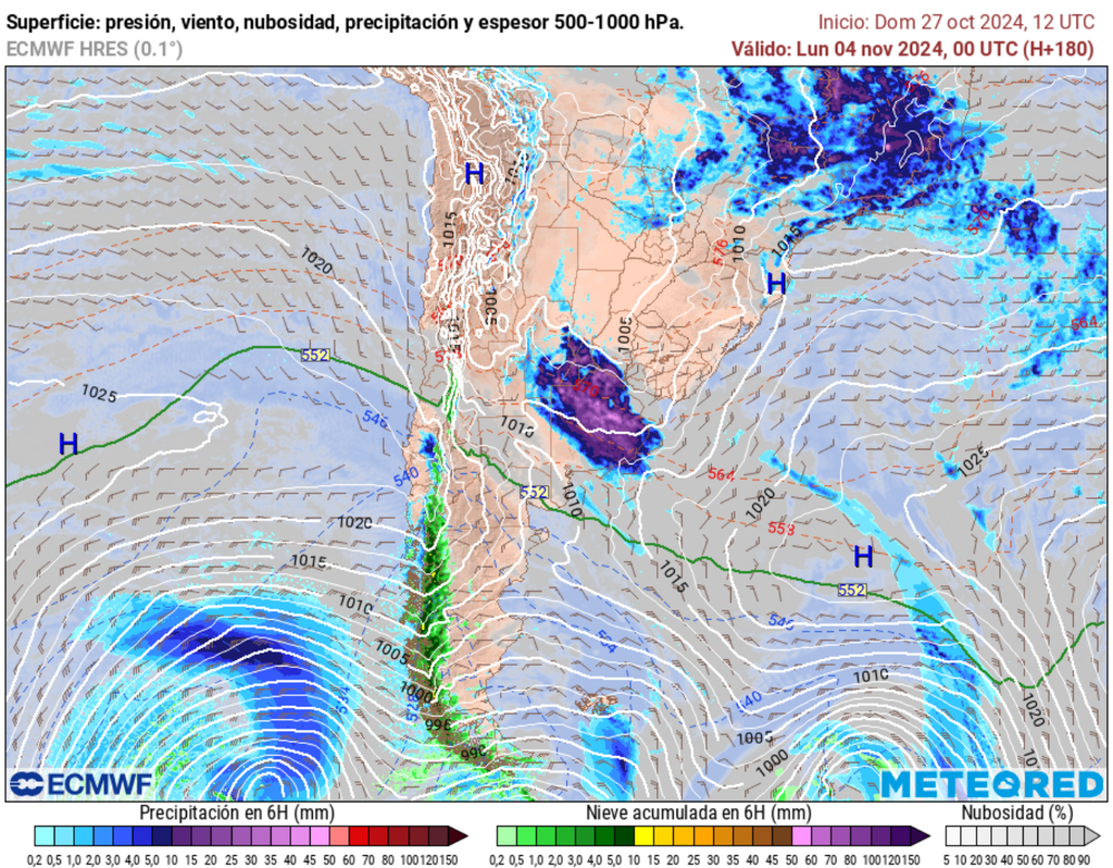 mapa de lluvia y nieve. mapa de lluvia y nieve.