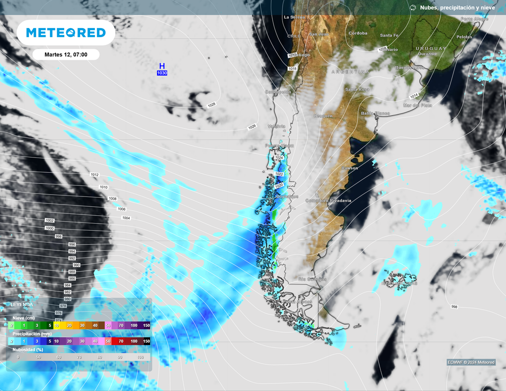 mapa de lluvia y nieve. mapa de lluvia y nieve.