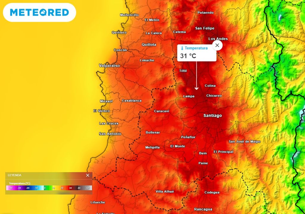 Temperatura ECMWF Chile Temperatura ECMWF Chile