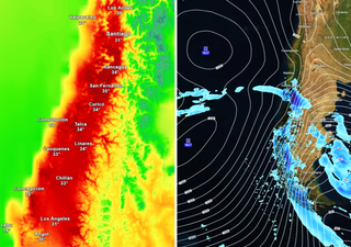 El tiempo en Chile esta semana: temperaturas hasta 34 °C en la zona central y lluvias en varias regiones del país