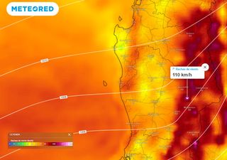 El tiempo en Chile este fin de semana: temporal con vientos superiores a 100 km/h y abundante nieve en estas regiones