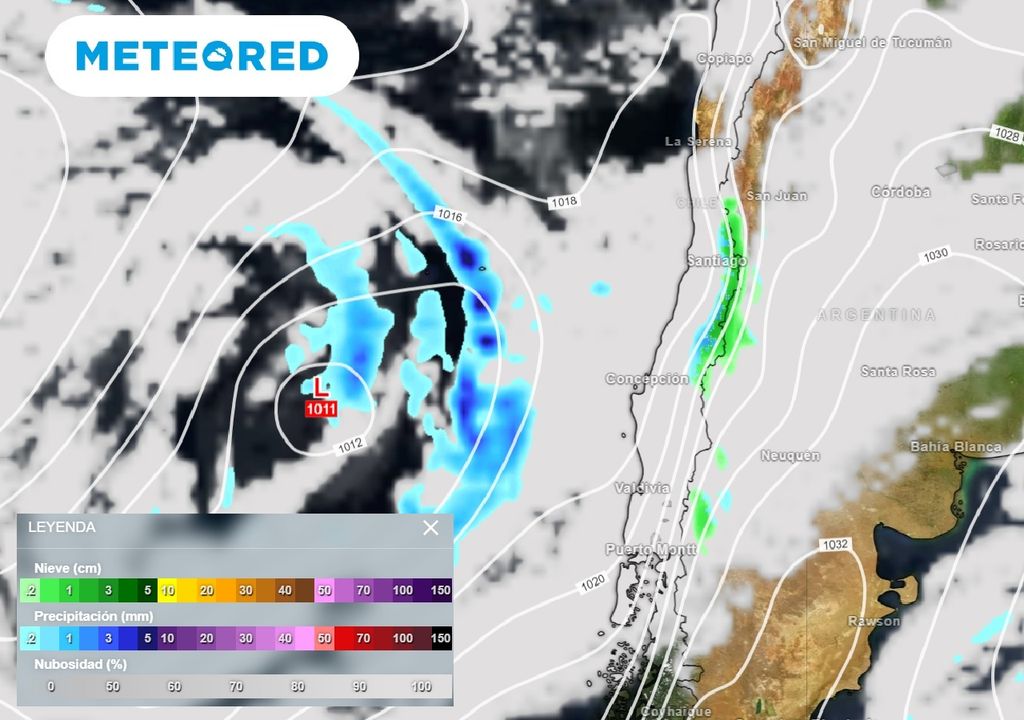 Nubes, precipitación, nieve ECMWF Chile Nubes, precipitación, nieve ECMWF Chile