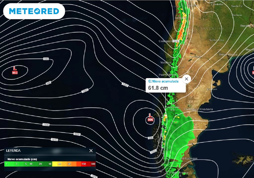 Nieve acumulada ECMWF Nieve acumulada ECMWF