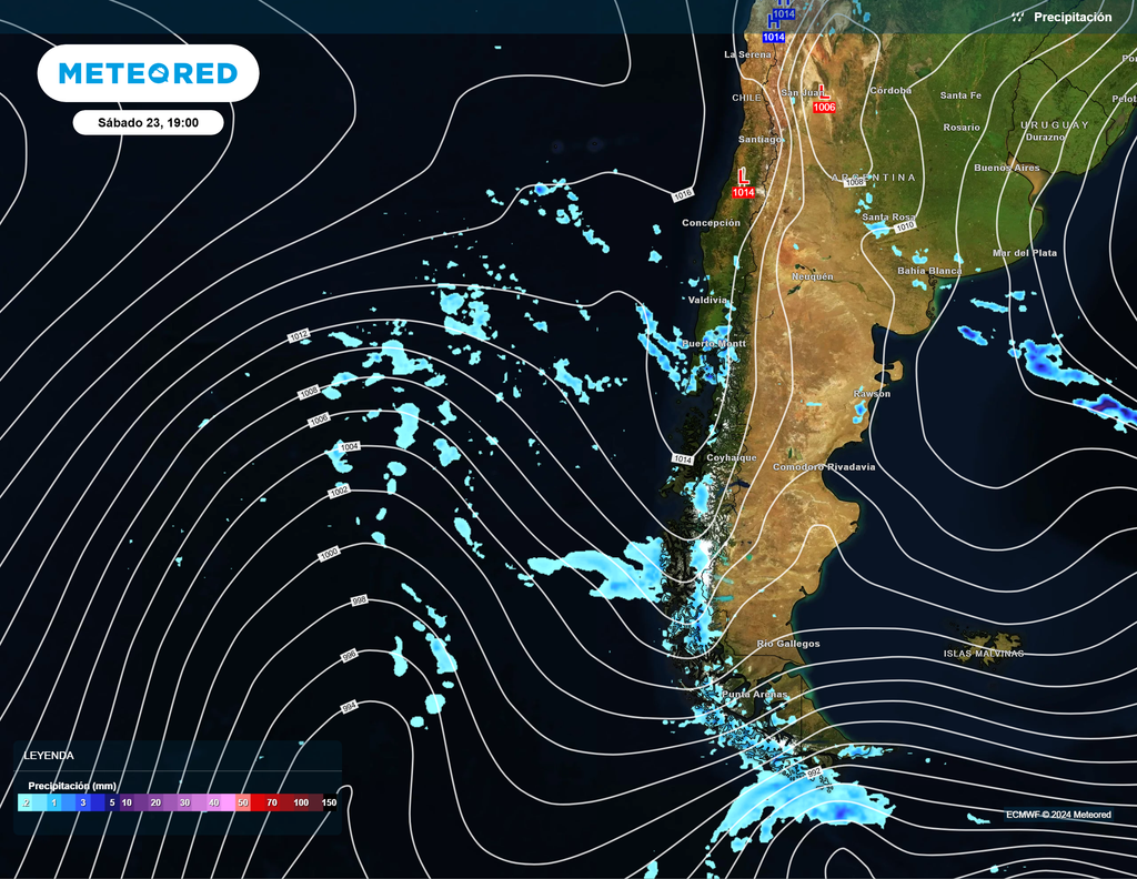 Mapa de precipitación. Mapa de precipitación.