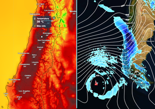 El tiempo en Chile este fin de semana: calor agobiante en el centro, mientras la Patagonia se enfrenta a fuertes lluvias