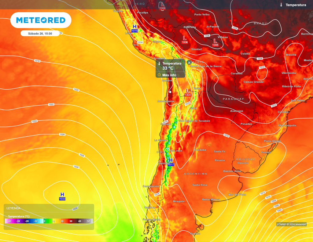 mapa de temperaturas. mapa de temperaturas.