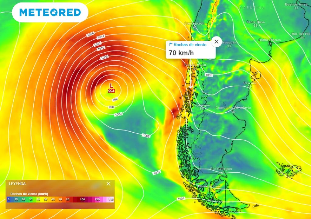 Rachas de viento ECMWF Rachas de viento ECMWF