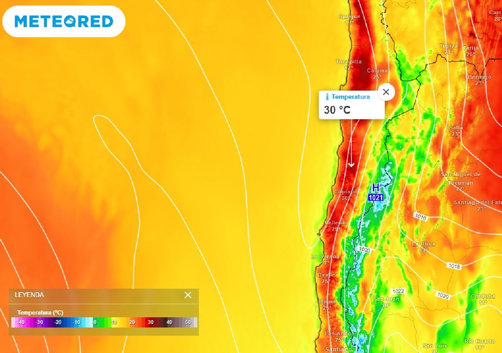 Temperatura ECMWF