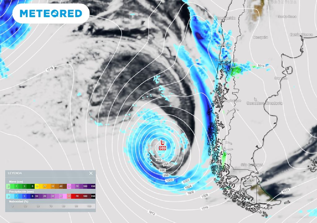 Nieve, precipitación, nubosidad ECMWF