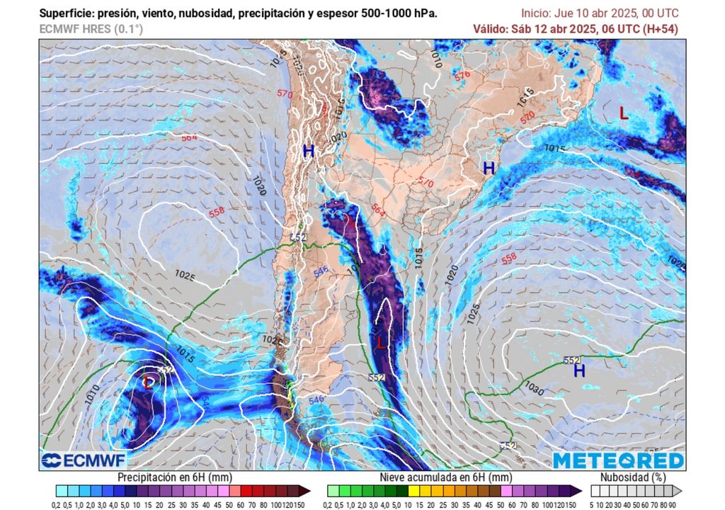 pronóstico del modelo ECMWF para superficie pronóstico del modelo ECMWF para superficie