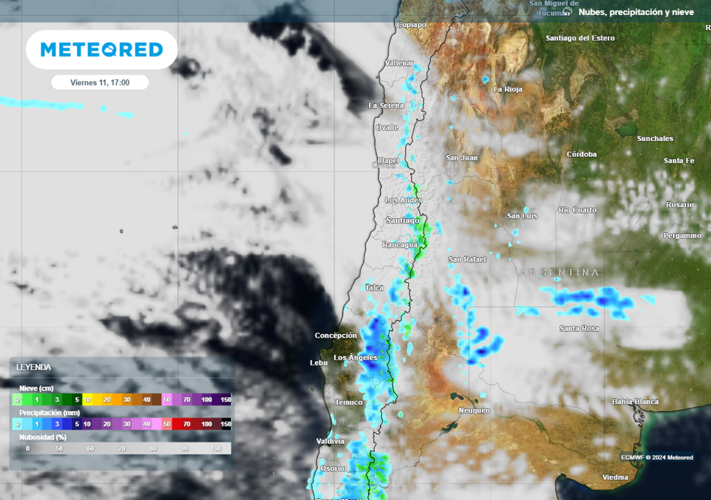mapa de lluvia y nieve. mapa de lluvia y nieve.