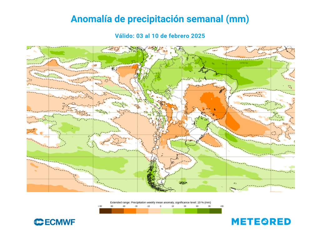 mapa de anomalía de precipitación. mapa de anomalía de precipitación.
