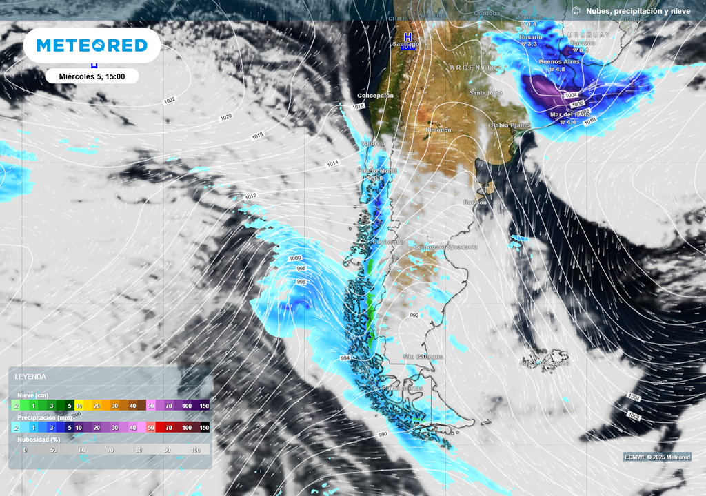mapa de lluvia y nieve. mapa de lluvia y nieve.