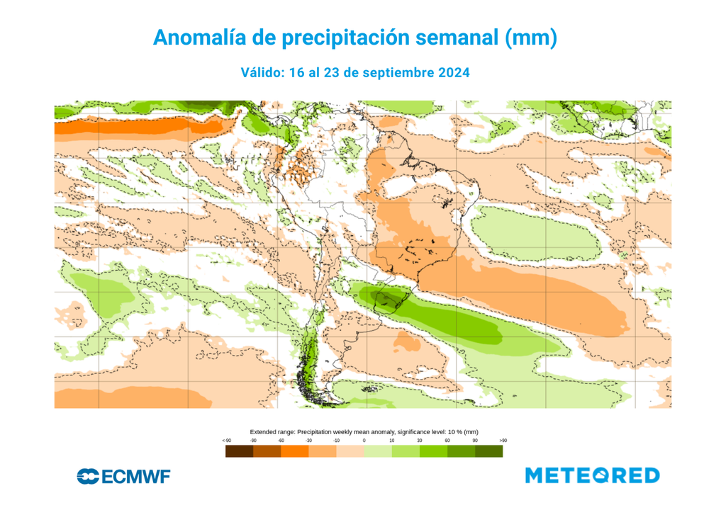 mapa de anomalía de precipitación. mapa de anomalía de precipitación.