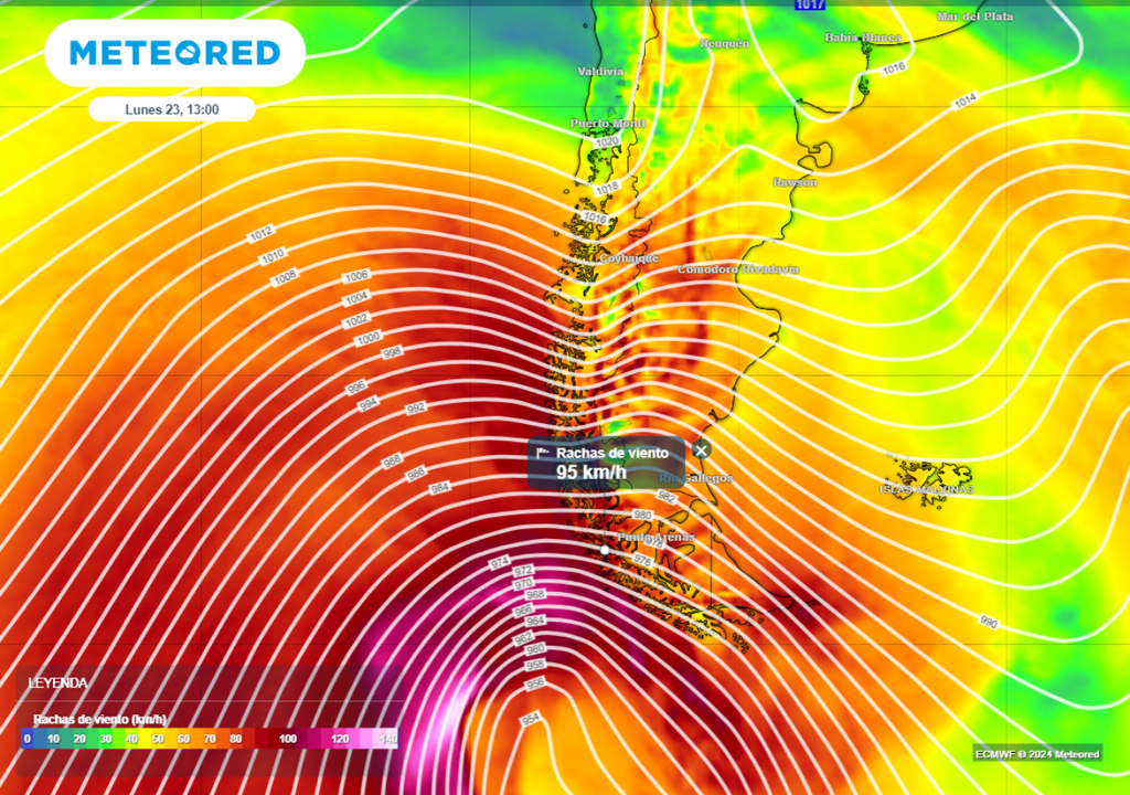 mapa de ráfagas de viento. mapa de ráfagas de viento.