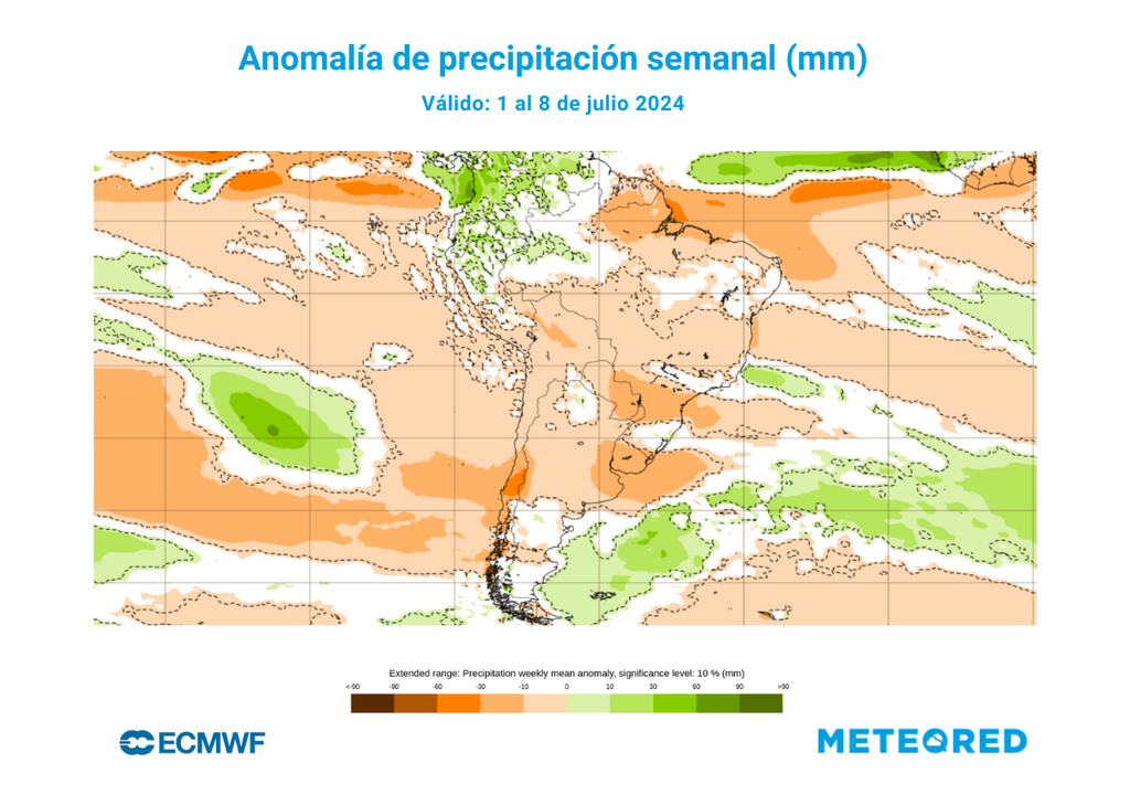 mapa de anomalías de precipitación