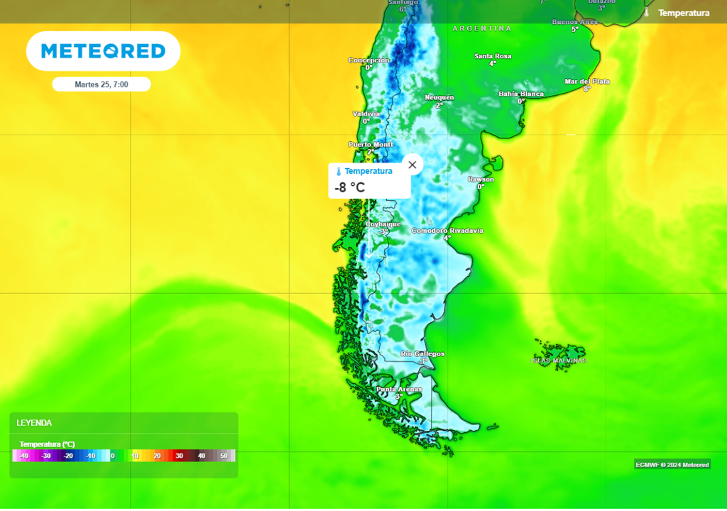 mapá de temperatura. mapá de temperatura.