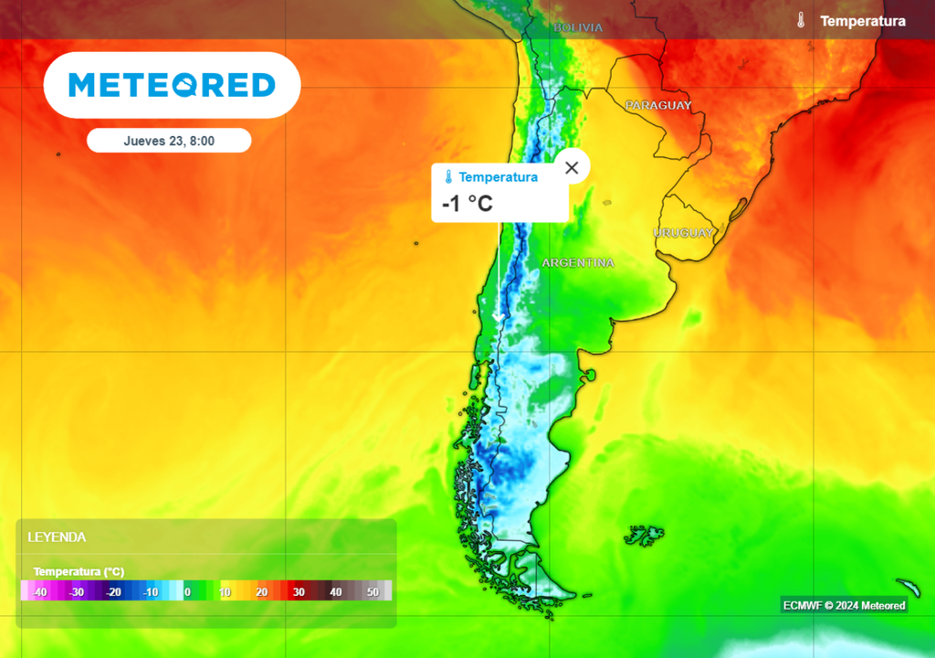 mapa de tempetaturas.