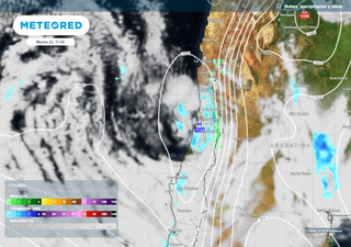 El tiempo en Chile la próxima semana: suben las temperaturas y se prevén lluvias en varias regiones del país