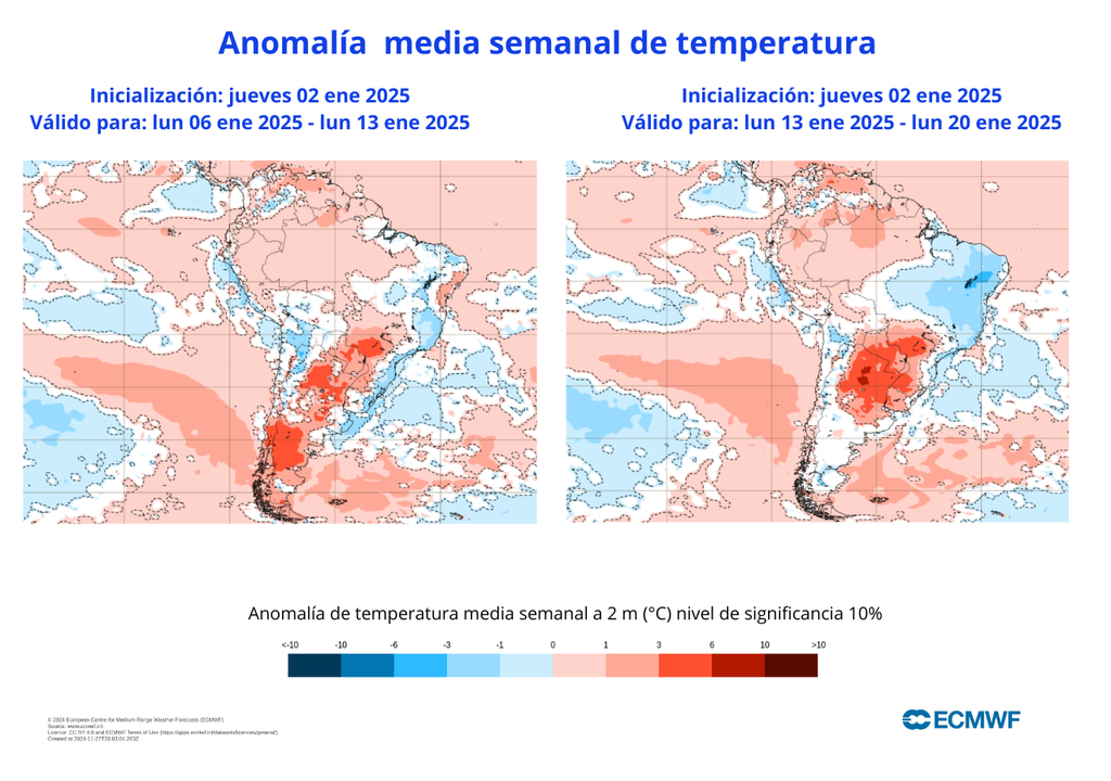 Anomalía de temperatuas Anomalía de temperatuas