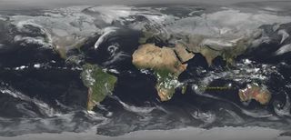 El tiempo en enero de 2018 desde el espacio