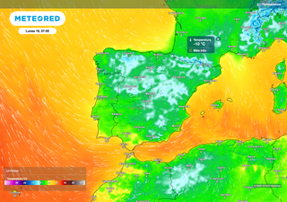 Durante la próxima semana habrá -10 ºC en unas zonas de España y hasta 25 ºC en otras: días y regiones clave