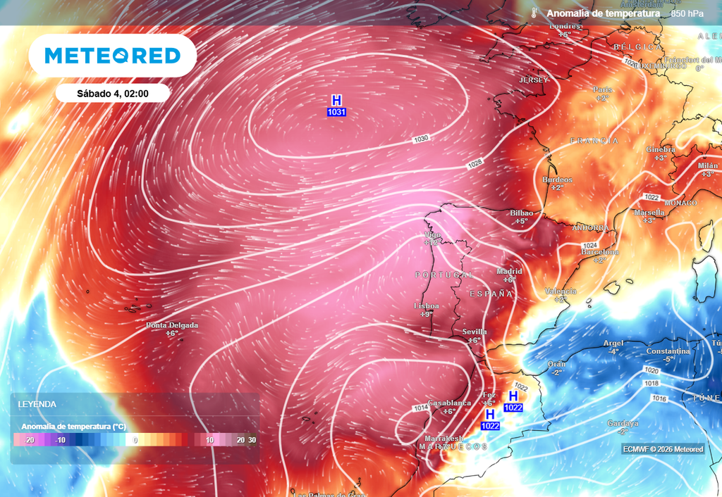 A partir de finales de semana podría instalarse un nuevo domo de calor sobre nuestra geografía, según el modelo europeo.