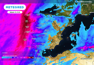 El tiempo en España durante la semana que viene: una borrasca atlántica dejará lluvias de más de 100 l/m2 en estas zonas