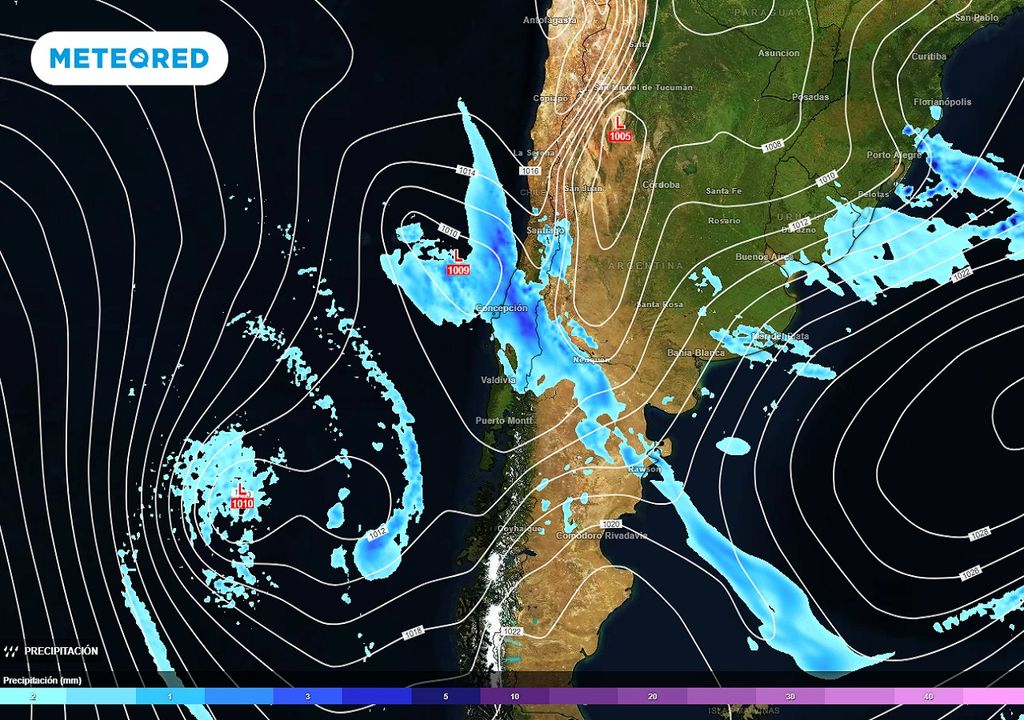 Precipitación modelo ECMWF Chile Precipitación modelo ECMWF Chile