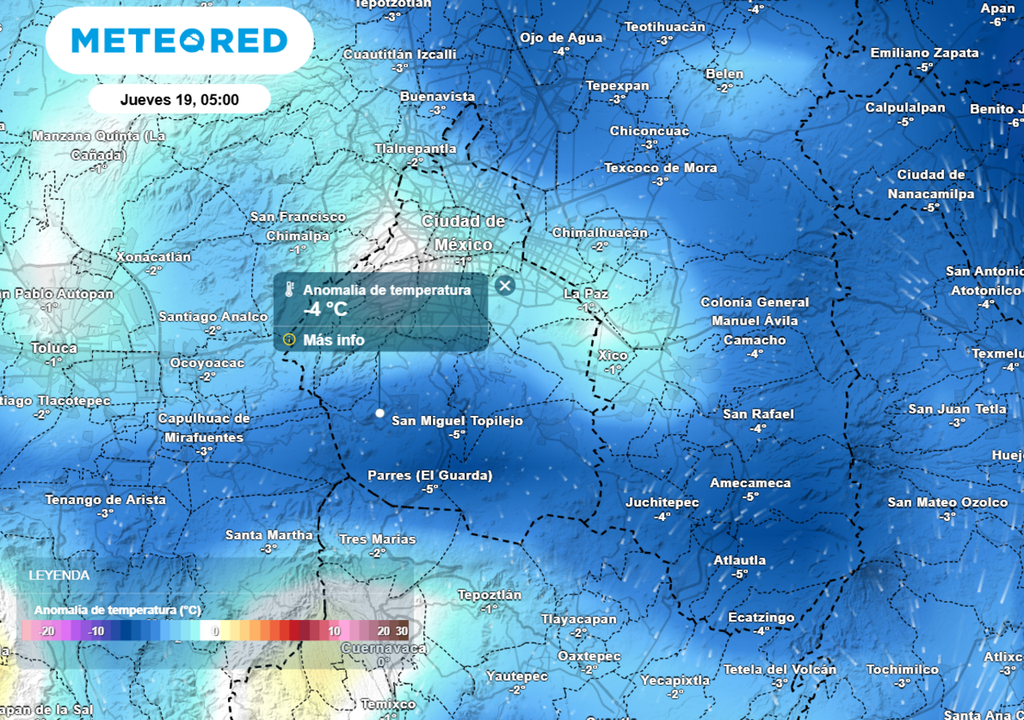En el amanecer del jueves habrá valores inferiores a 1 °C en comunidades de las alcaldías que están bajo las alertas por frío.
