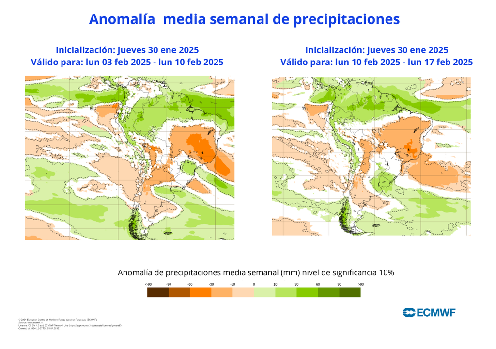 Anomalía de precipitaciones