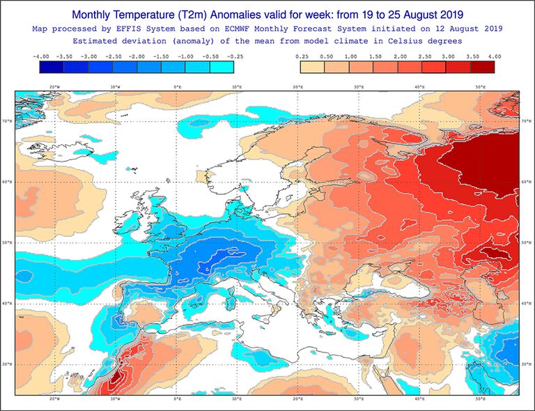 Temperatura agosto Temperatura agosto