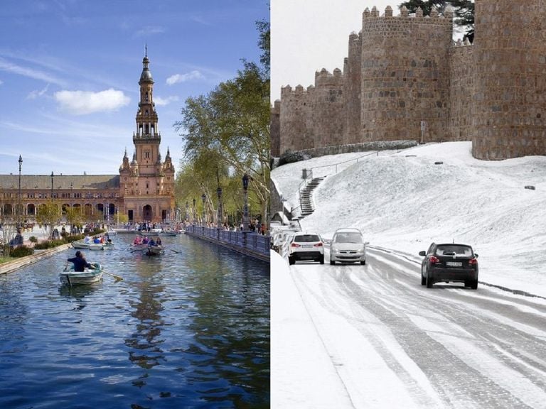 Verano en Sevilla e invierno en Ávila, así será mayo Verano en Sevilla e invierno en Ávila, así será mayo
