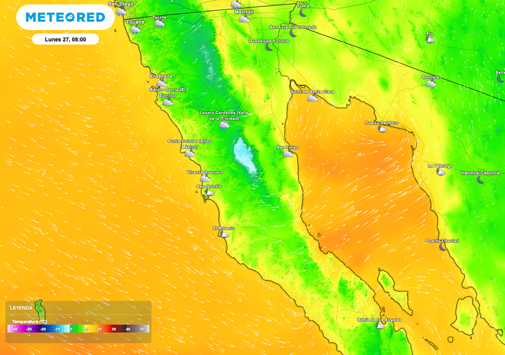 Temperatura mínima BC