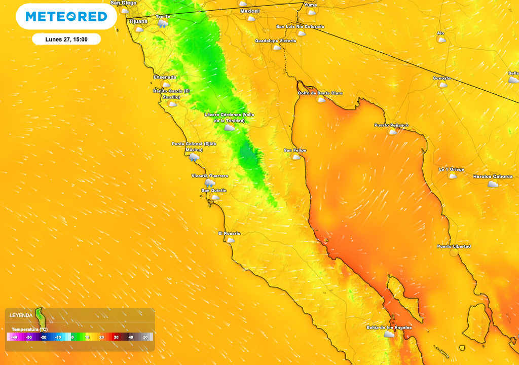 Temperatura Máxima BC