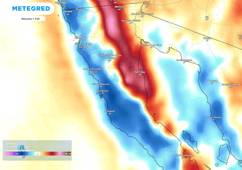 El tiempo en Mexicali, Tijuana y el estado de Baja California, 1 de mayo: rachas de 40 km/h y contraste de temperatura. Noticias en tiempo real