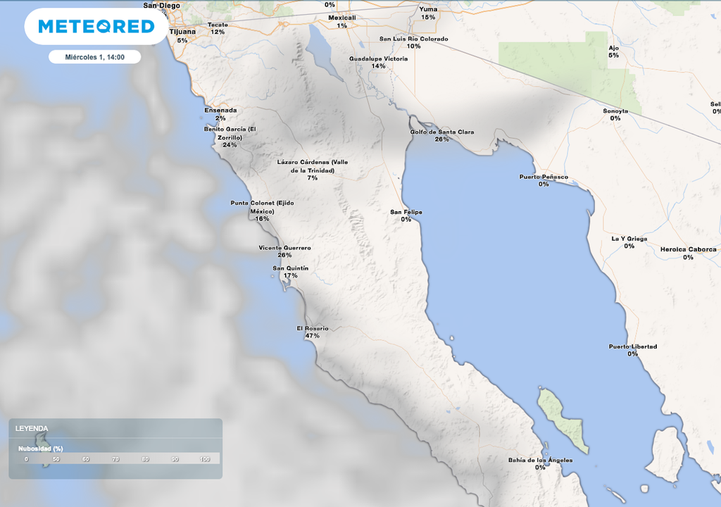 Pronóstico de nubosidad Pronóstico de nubosidad
