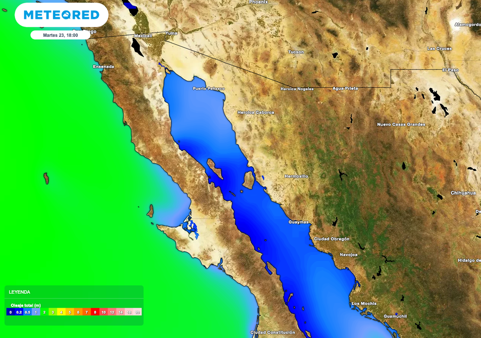 El tiempo en Mexicali, Tijuana y el estado de Baja California, 23 de abril: Rachas de hasta 60 km/h con  y sin lluvia. Noticias en tiempo real