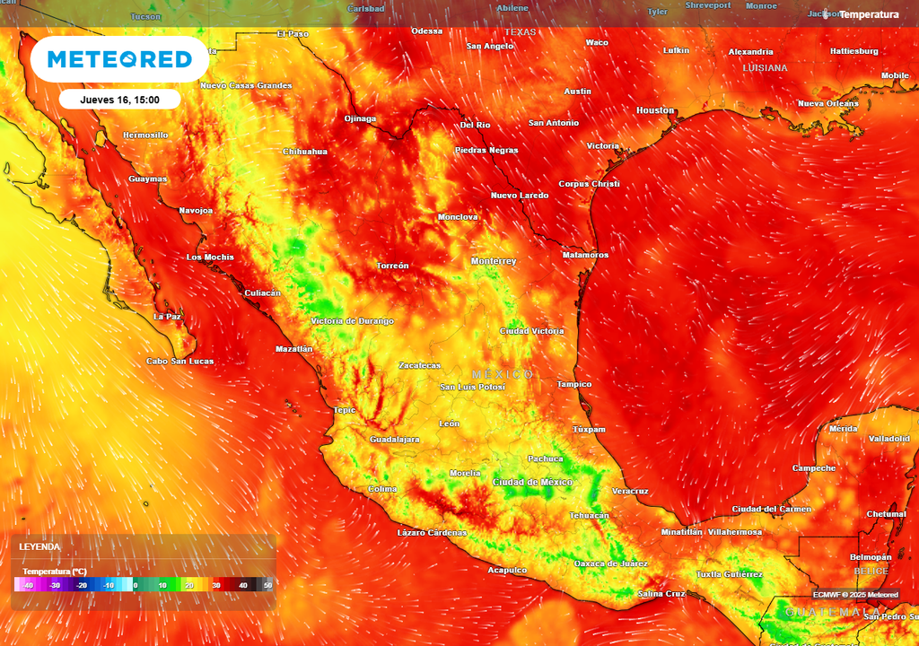 Pronóstico de temperaturas en grados Celsius Pronóstico de temperaturas en grados Celsius