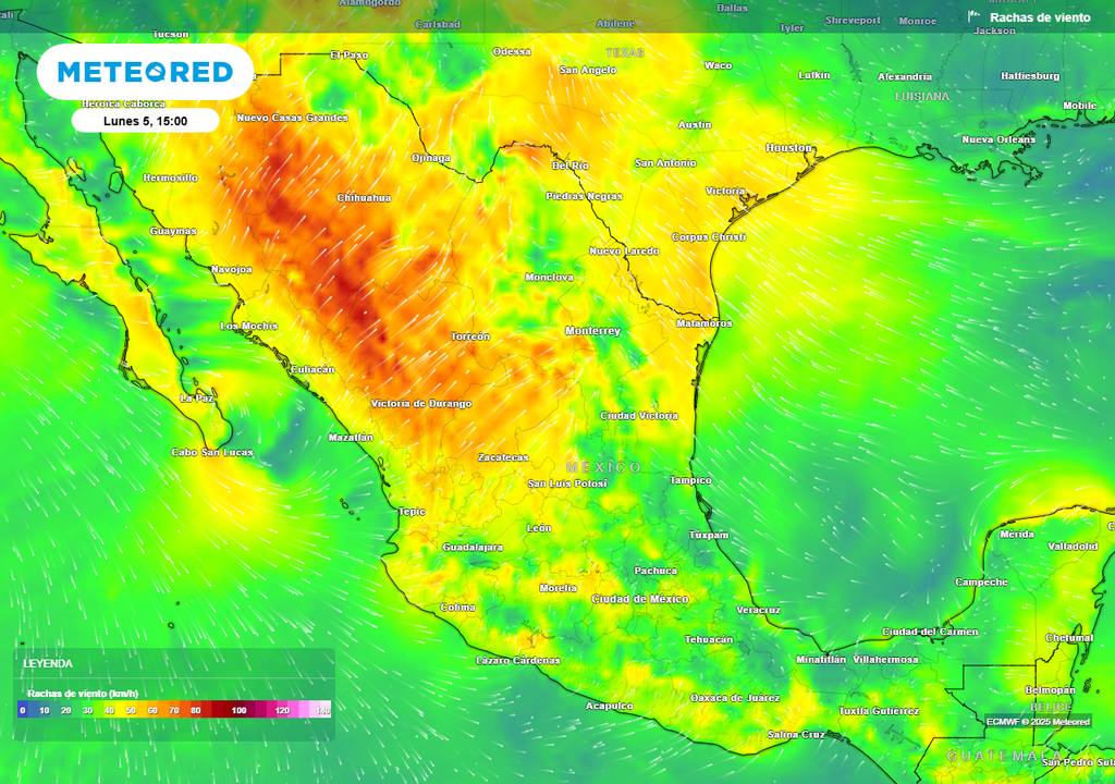 Pronóstico de ráfagas de viento Pronóstico de ráfagas de viento