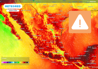 El tiempo en México esta semana: cambios muy extremos, pasando de intenso calor a un frente frío con lluvias fuertes