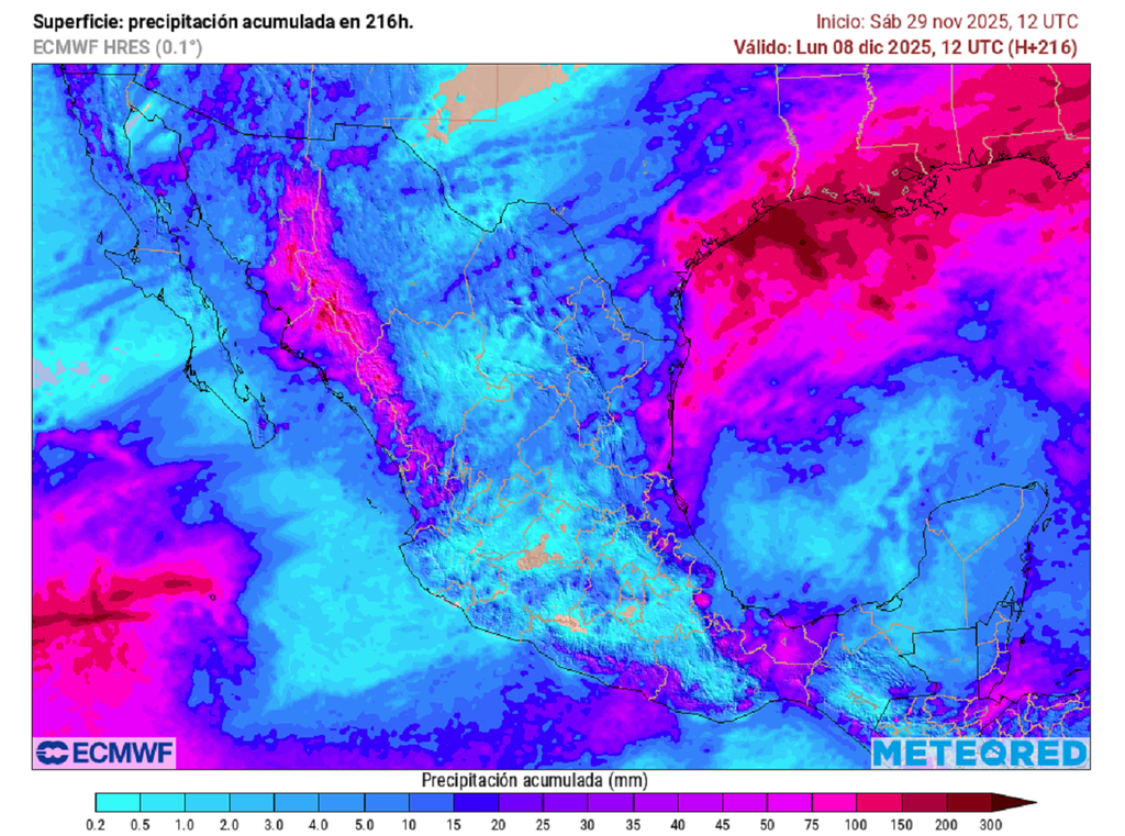 Periodos de lluvias esperamos se presenten esta semana, especialmente en la mitad norte, llegando probablemente a la mitad centro-sur hacia el fin de semana.