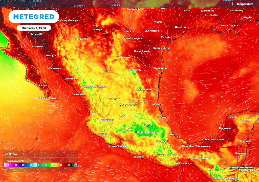 Pronóstico de temperaturas en grados Celsius Pronóstico de temperaturas en grados Celsius